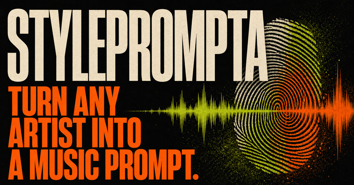 Styleprompta – Turn any artist into a music prompt